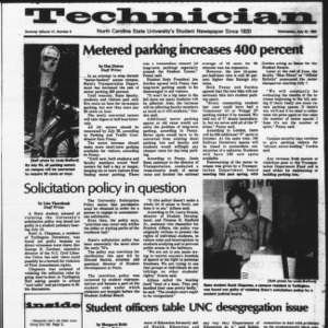 Technician, Vol. 6 No. 9 [Summer 1980 No. 9], July 23, 1980