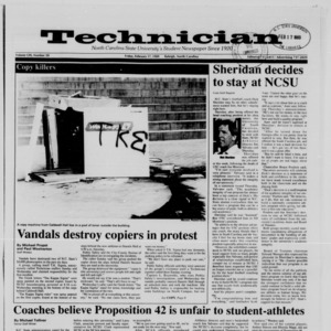 Technician, Vol. 70 No. 59, February 17, 1989