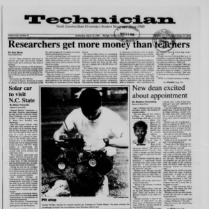 Technician, Vol. 70 No. 67, March 15, 1989