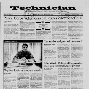 Technician, Vol. 70 No. 84 [80], April 19, 1989
