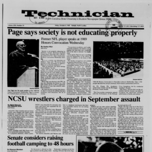 Technician, Vol. 71 No. 19, October 6, 1989
