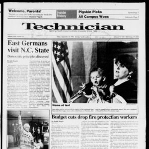 Technician, Vol. 72 No. 10, September 14, 1990