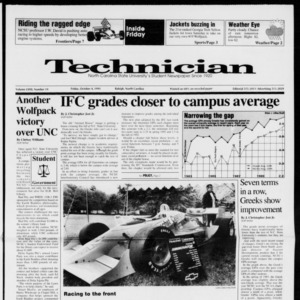 Technician, Vol. 72 No. 19, October 4, 1991