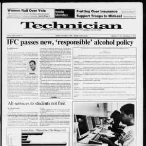 Technician, Vol. 72 No. 41, December 3, 1990
