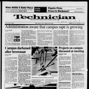 Technician, Vol. 72 No. 5, August 31, 1990