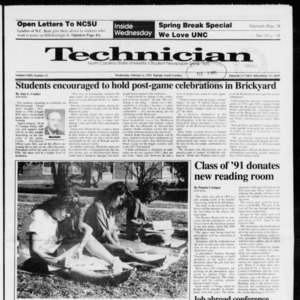 Technician, Vol. 72 No. 55, February 6, 1991