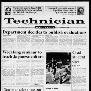 Technician, Vol. 73 No. 41, November 11, 1992
