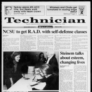 Technician, Vol. 73 No. 74, March 8, 1993