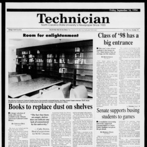 Technician, Vol. 75 No. 10, September 16, 1994