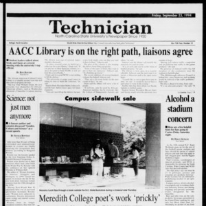 Technician, Vol. 75 No. 13, September 23, 1994