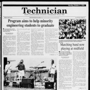 Technician, Vol. 75 No. 17, October 3, 1994