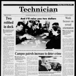 Technician, Vol. 75 No. 61, February 20, 1995
