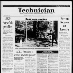 Technician, Vol. 75 No. 73, March 27, 1995
