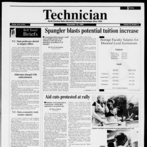 Technician, Vol. 76 No. 11, September 15, 1995