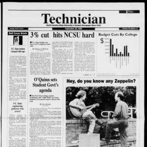 Technician, Vol. 76 No. 14, September 22, 1995