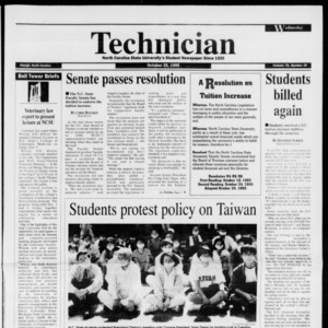 Technician, Vol. 76 No. 26, October 25, 1995