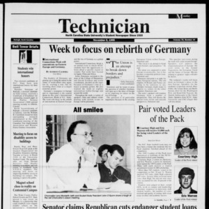 Technician, Vol. 76 No. 30, November 5, 1995