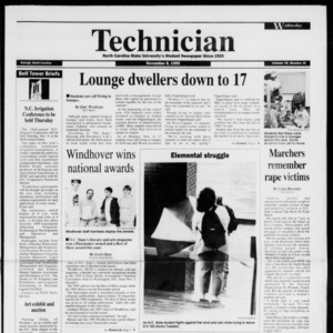 Technician, Vol. 76 No. 31, November 8, 1995
