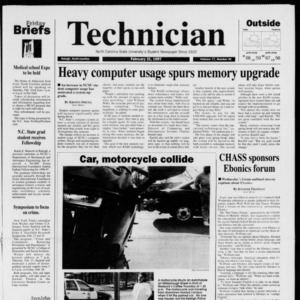 Technician, Vol. 77 No. 61, February 21, 1997