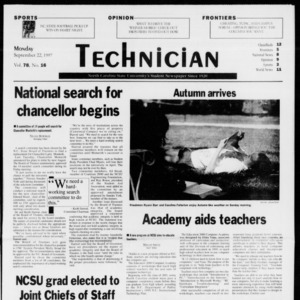 Technician, Vol. 78 No. 16, September 22, 1997