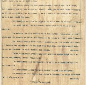 Board of Trustees Minutes, 1892 June 15