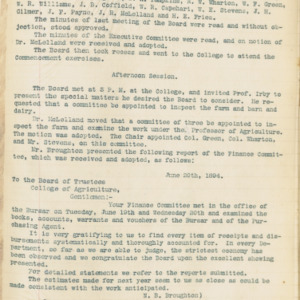 Board of Trustees Minutes, 1894 June 20