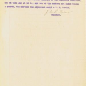 Executive Committee Minutes, 1897 August 19