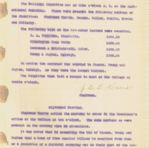 Building Committee Minutes, 1897 August 19