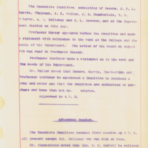 Executive Committee Minutes, 1898 August 15