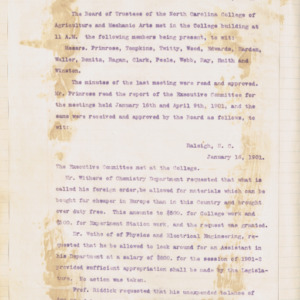Board of Trustees Minutes, 1901 May 28