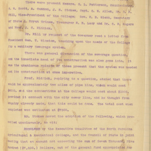 Executive Committee Minutes, 1906 August 2