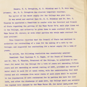 Executive Committee Minutes, 1907 October 7