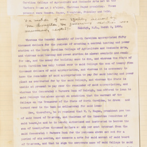 Executive Committee Minutes, 1908 March 3