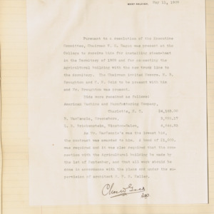 Executive Committee Minutes, 1909 May 11