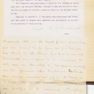 Farm Committee Minutes, 1910 November 22