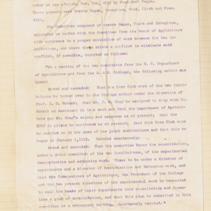 Executive Committee Minutes, 1911 November 9