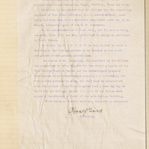 Executive Committee Minutes, 1911 December 19
