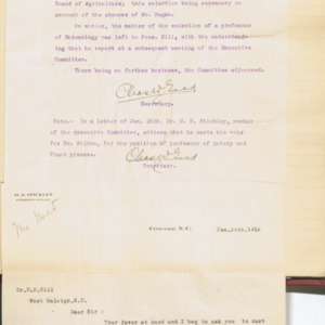 Executive Committee Minutes, 1912 January 24