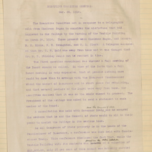 Executive Committee Minutes, 1914 March 26