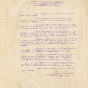 Executive Committee Minutes, 1914 November 18