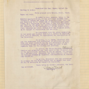 Executive Committee Minutes, 1915 March 16