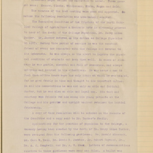 Executive Committee Minutes, 1915 December 3