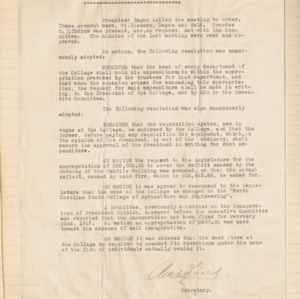 Executive Committee Minutes, 1917 January 9