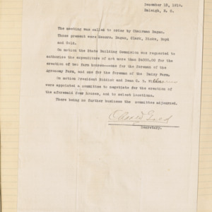 Executive Committee Minutes, 1918 December 13