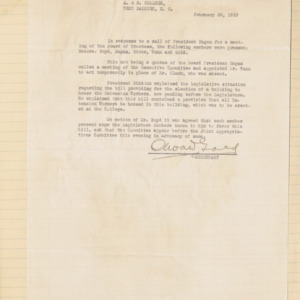 Executive Committee Minutes, 1919 February 28