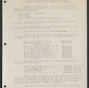 Building Committee Minutes, 1923 July 23