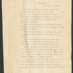 Board of Trustees Minutes, 1908 Dec 30