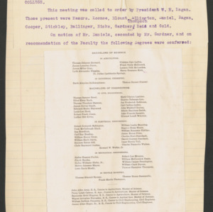 Board of Trustees Minutes, 1910 May 31