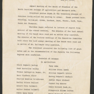 Board of Trustees Minutes, 1914 May 26