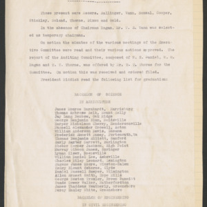 Board of Trustees Minutes, 1918 May 27
